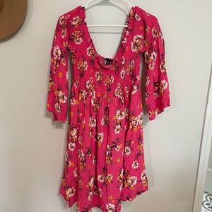 TORRID Hot Pink Off the Shoulder Dress, size 2